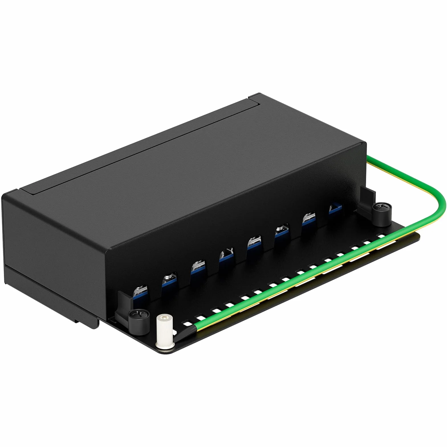 Panel krosowy CAT 7 8 portów RJ45 ekranowany LSA