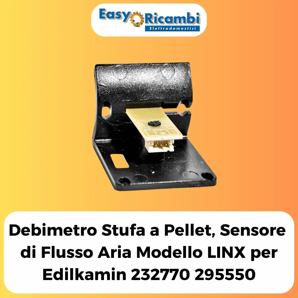 Easyricambi Debimetr pieca na pellet, czujnik przepływu powietrza LINX do Edilkamin 232770 295550 45 x 28 x 7 mm