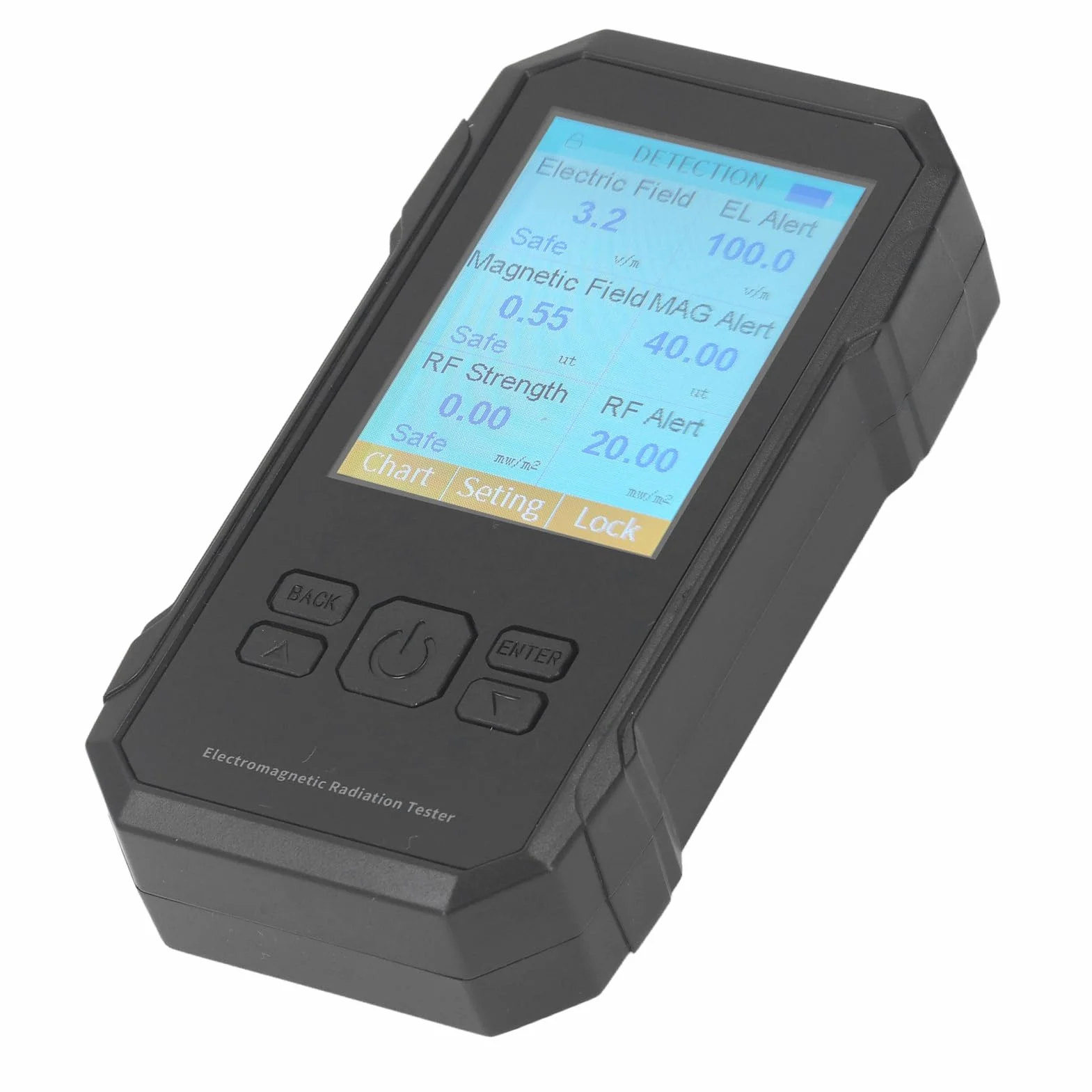 Miernik EMF GQ 3 w 1 z detekcją 5G, Rejestratorem Danych i Analizatorem Widma (BLACK)