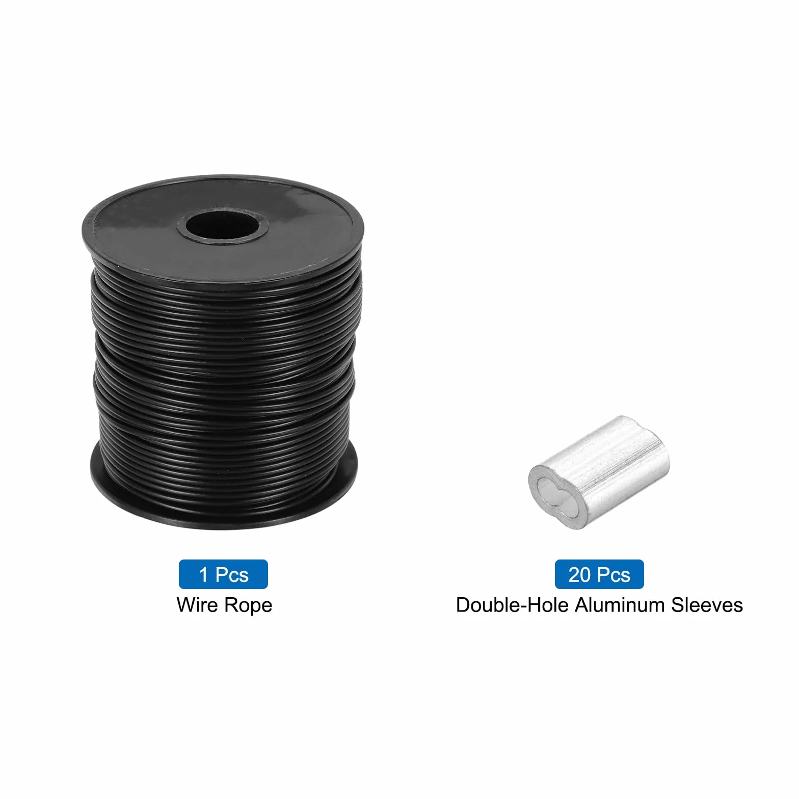 QUARKZMAN linka stalowa 304 80 m 2 mm powlekany winylem czarna