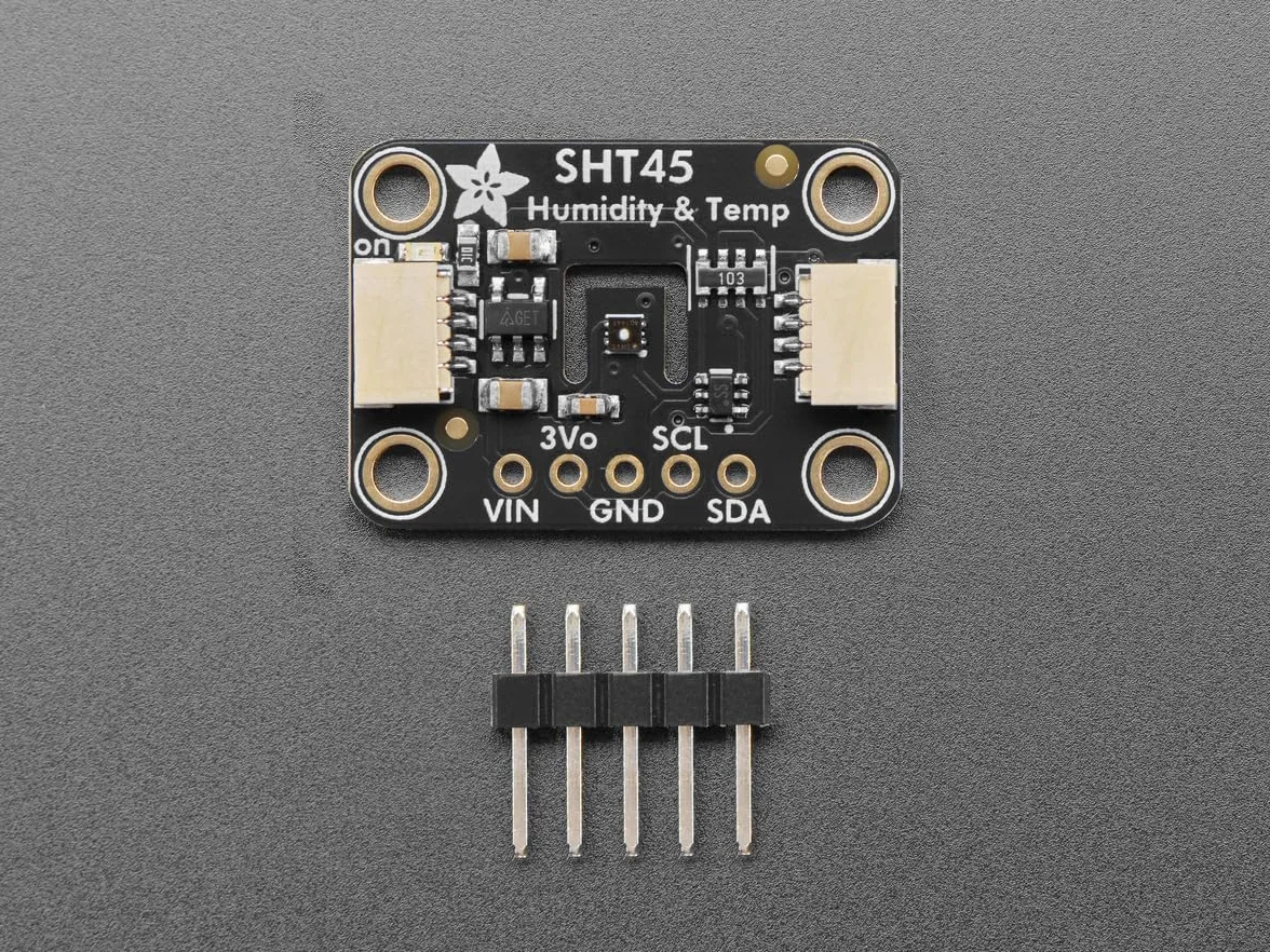 Adafruit Sensirion SHT45 precyzyjny czujnik temperatury i wilgotności powietrza z PTFE, STEMMA QT/Qwiic, 6174