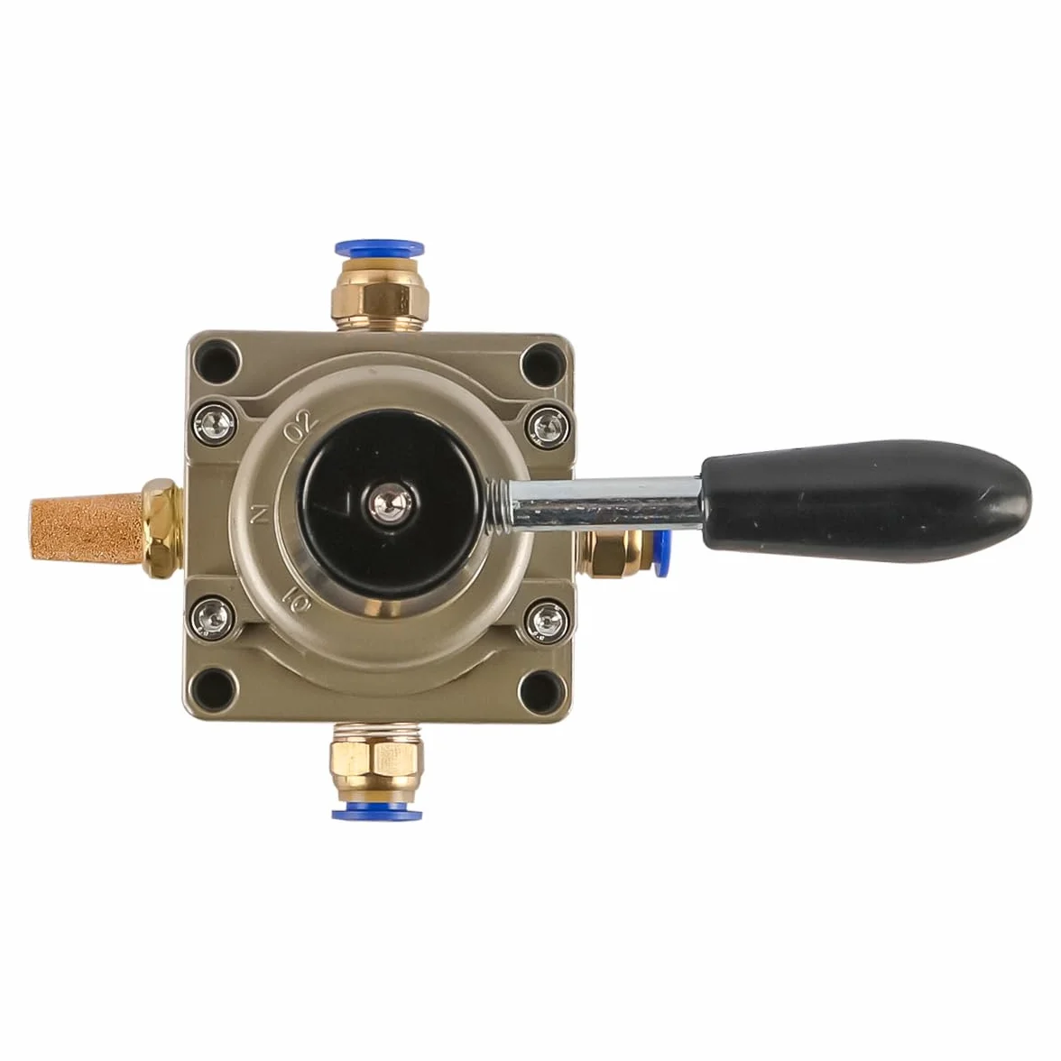 Zawór ręczny pneumatyczny Hv-03 3/8" BSP 3-pozycyjny 4-drożny