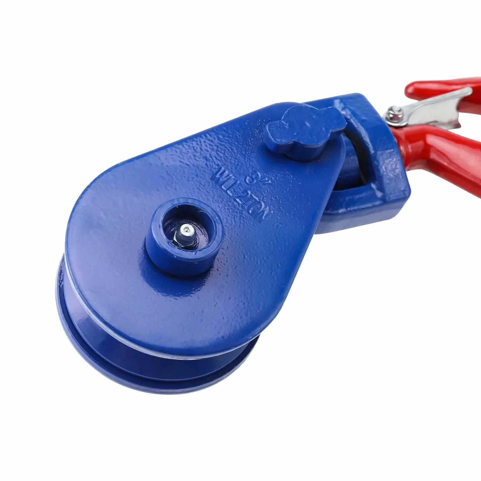 BOOMSTART 2 t rolki zwrotne z obrotowym hakiem do liny drucianej 9 mm stal