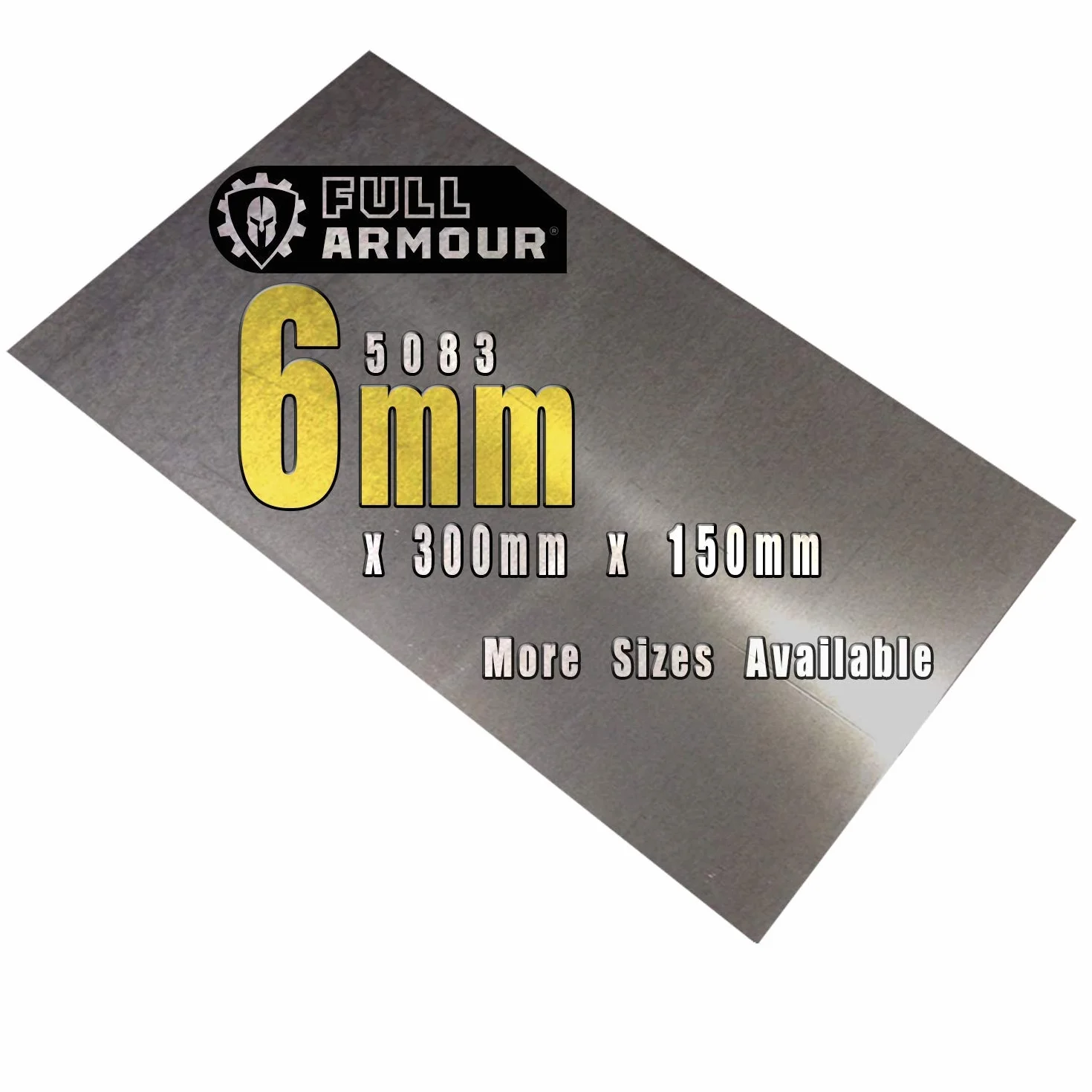 Płyta aluminiowa 6 mm - 5083 300 mm x 150 mm (30cm x 15cm)