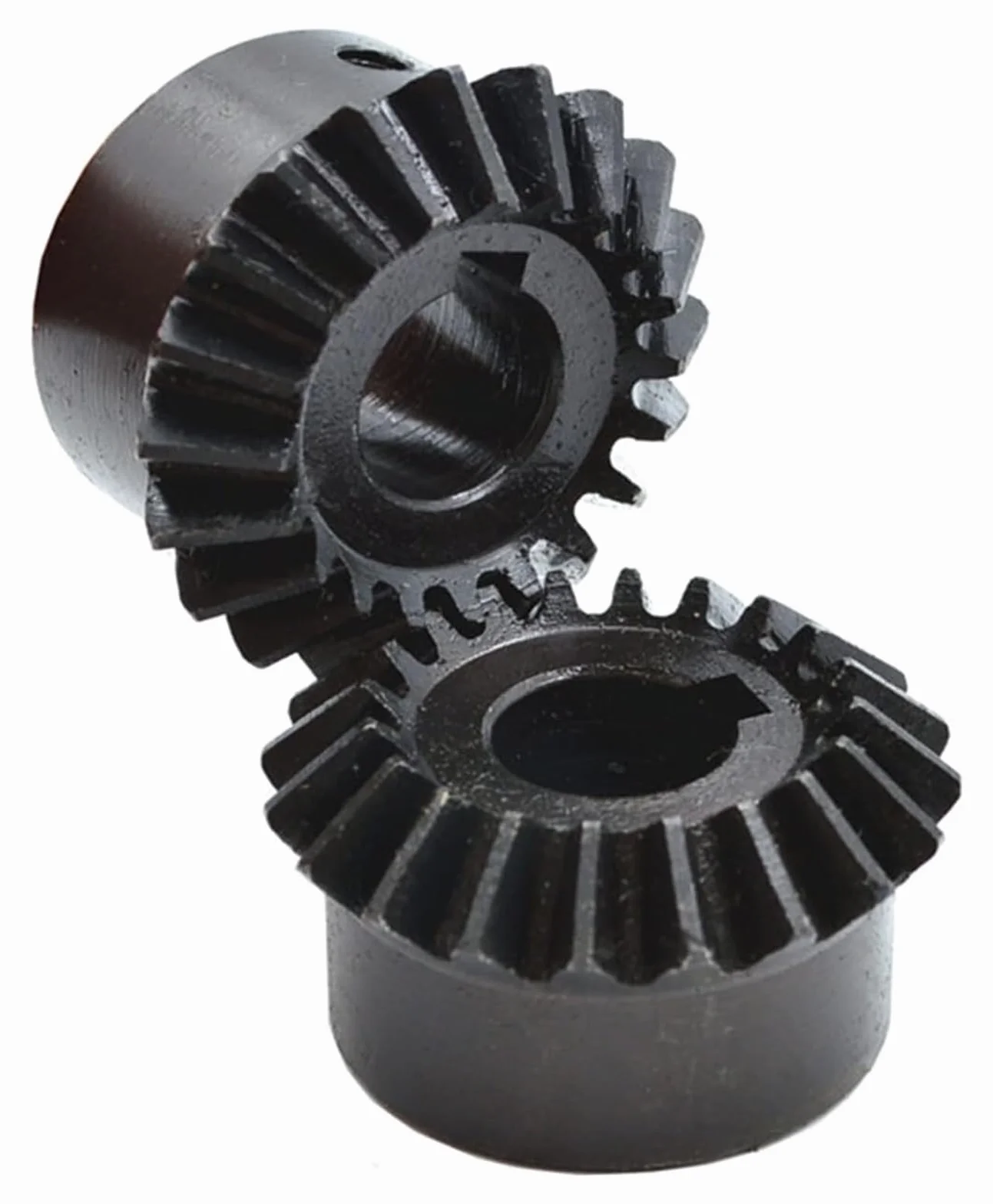 2 szt. 1:1 1.5M 16T/20T/25T/30T spiralna przekładnia stożkowa-6-16mm otwór wewnętrzny M5 śruba stalowa przekładnia otwór ślimak ukośny(25 Teeth 10mm Hole)