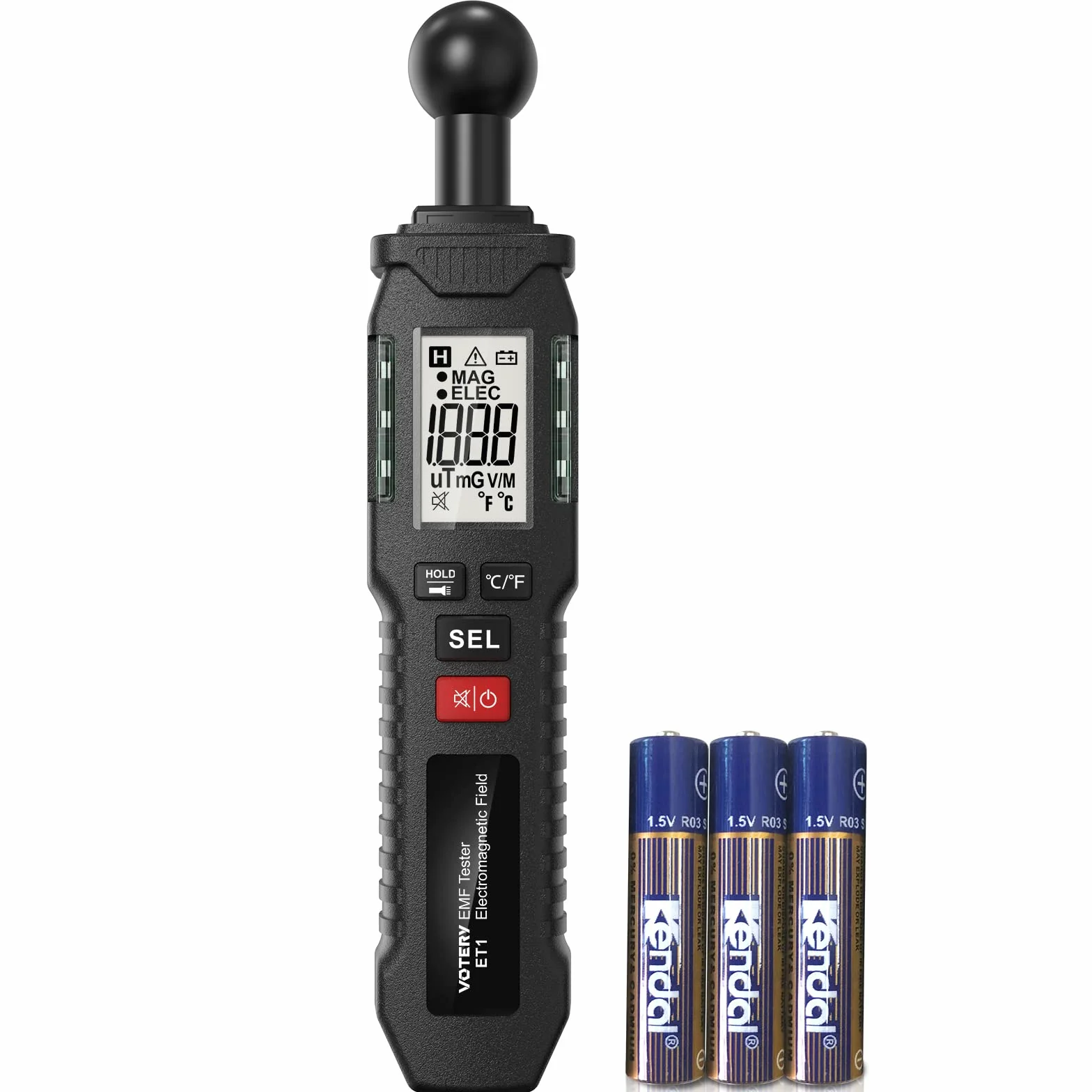 EMF miernik pola magnetycznego, detektor promieniowania, ręczny LCD