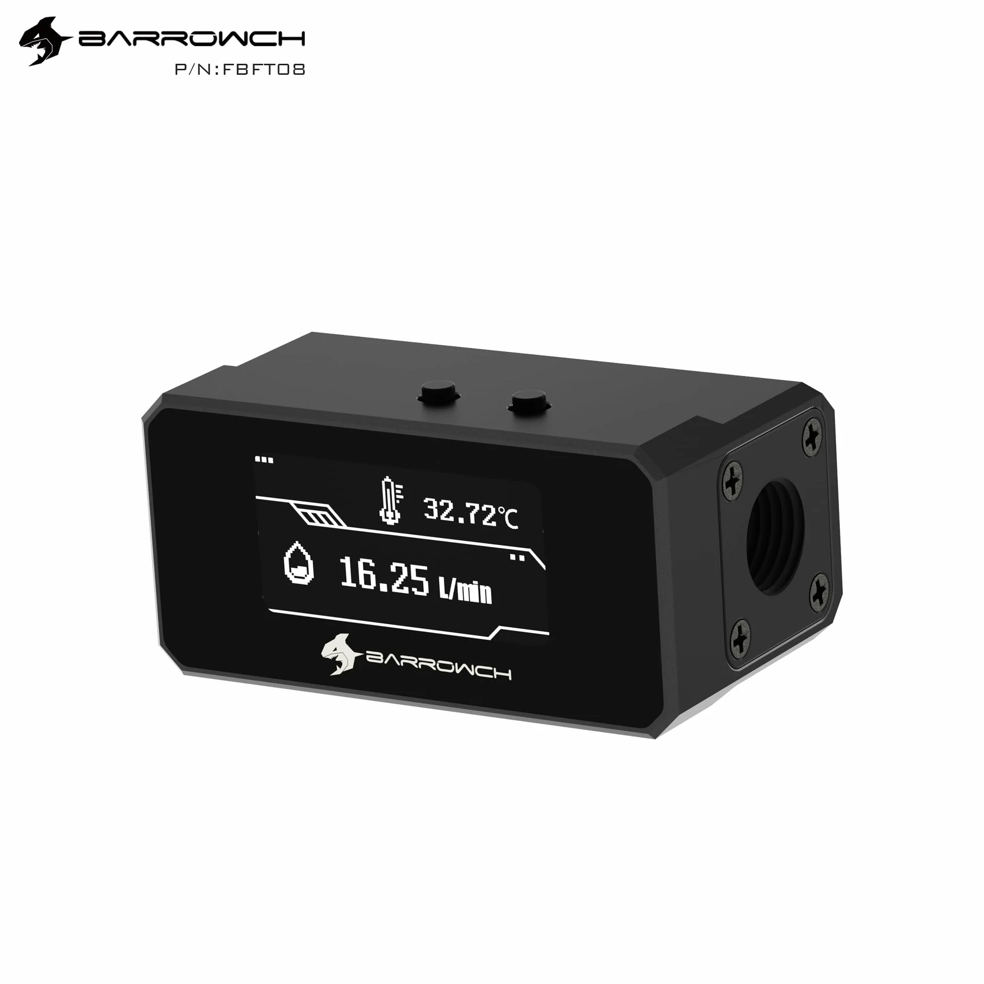 Barrow Flussmeter OLED - schwarz