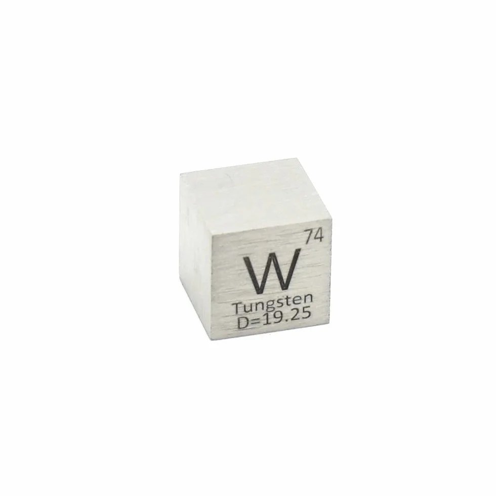 99,95% blok wolframu metalowy W kostka o wysokiej gęstości 10x10x10 mm