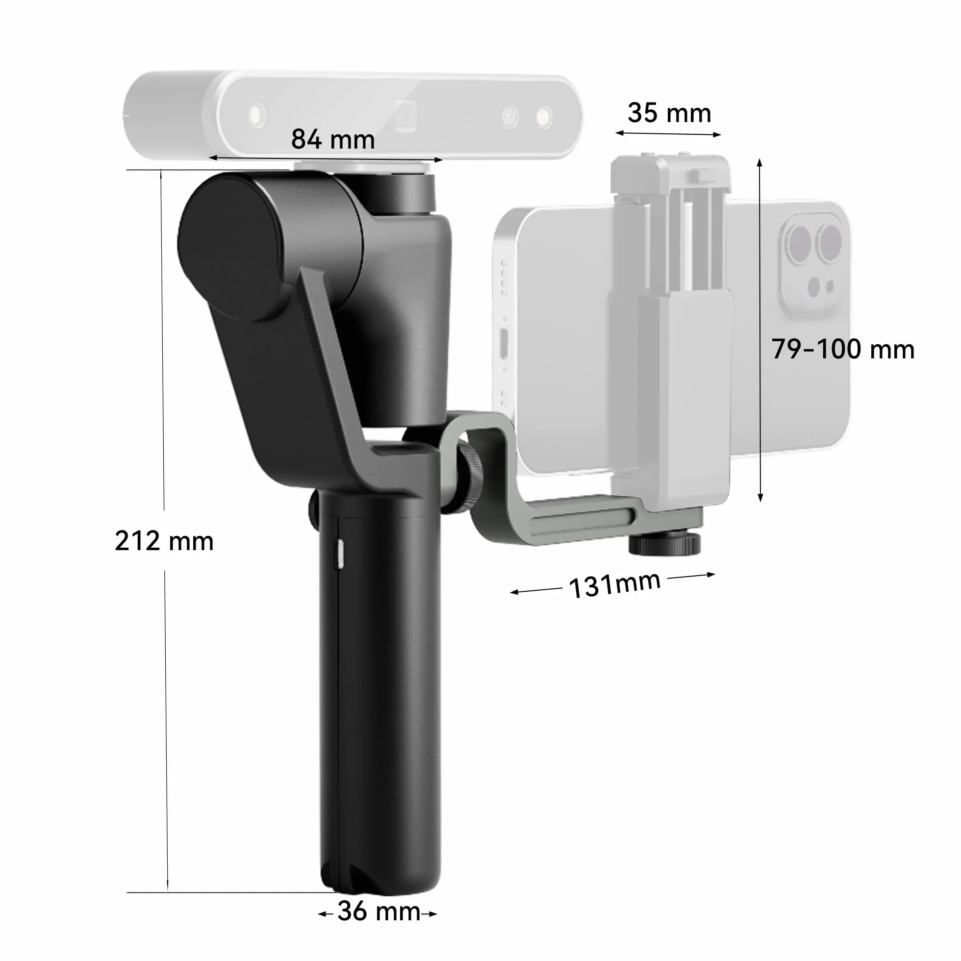Revopoint Handheld Stabilizer for POP3/MINI/MINI2/INSPIRE/POP3 PLUS 3D Scanner