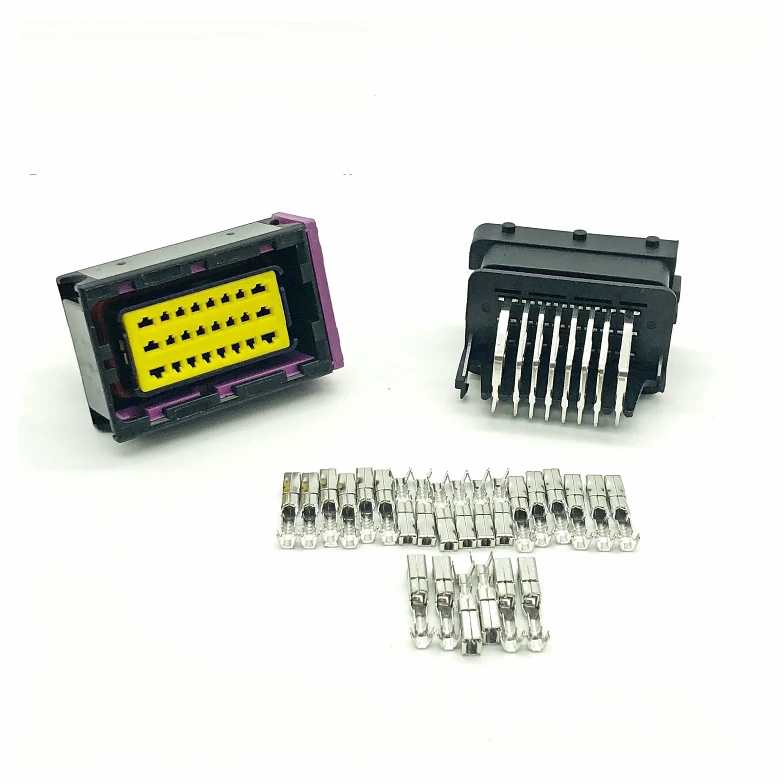 Hengliang Store FCI ECU. Złącze 24 pin 24 Way Męskie i żeńskie Obudowy Motoryzacyjne Uszczelnione Złącza Wtykowe Gniazdo 21 1PC249S8005.