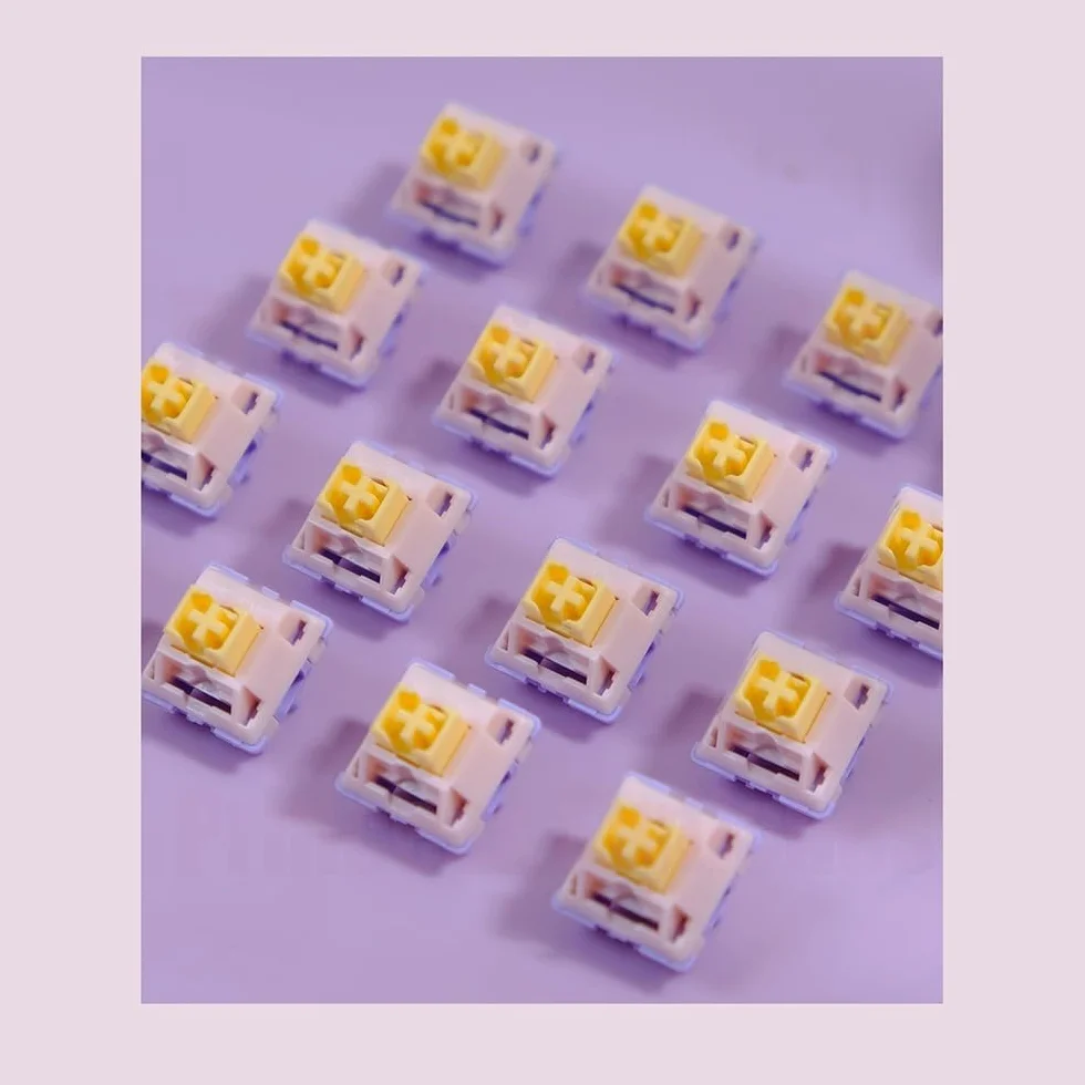 MMD Princess V3 Switch 5Pin Pre-lubed Linear Tactile Holy Panda For Custom Mechanical Keyboard 70PCS