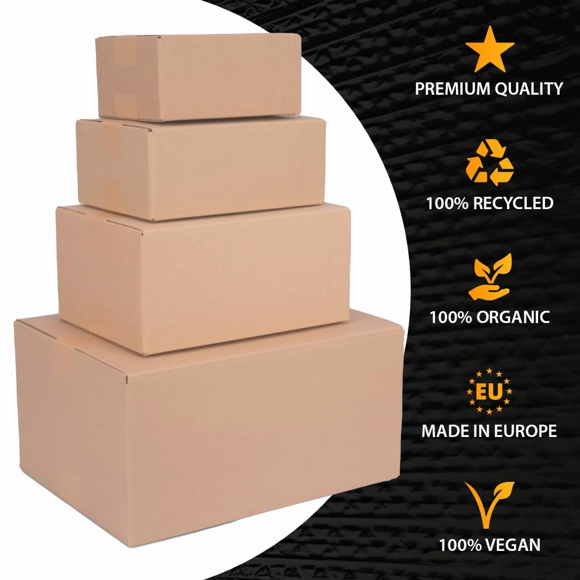 verpacking Kartony klapowe 400 x 400 x 100 mm KK 91 Brązowe [Rozmiar i ilość do wyboru] jednowarstwowe średnie kartony 25 szt.