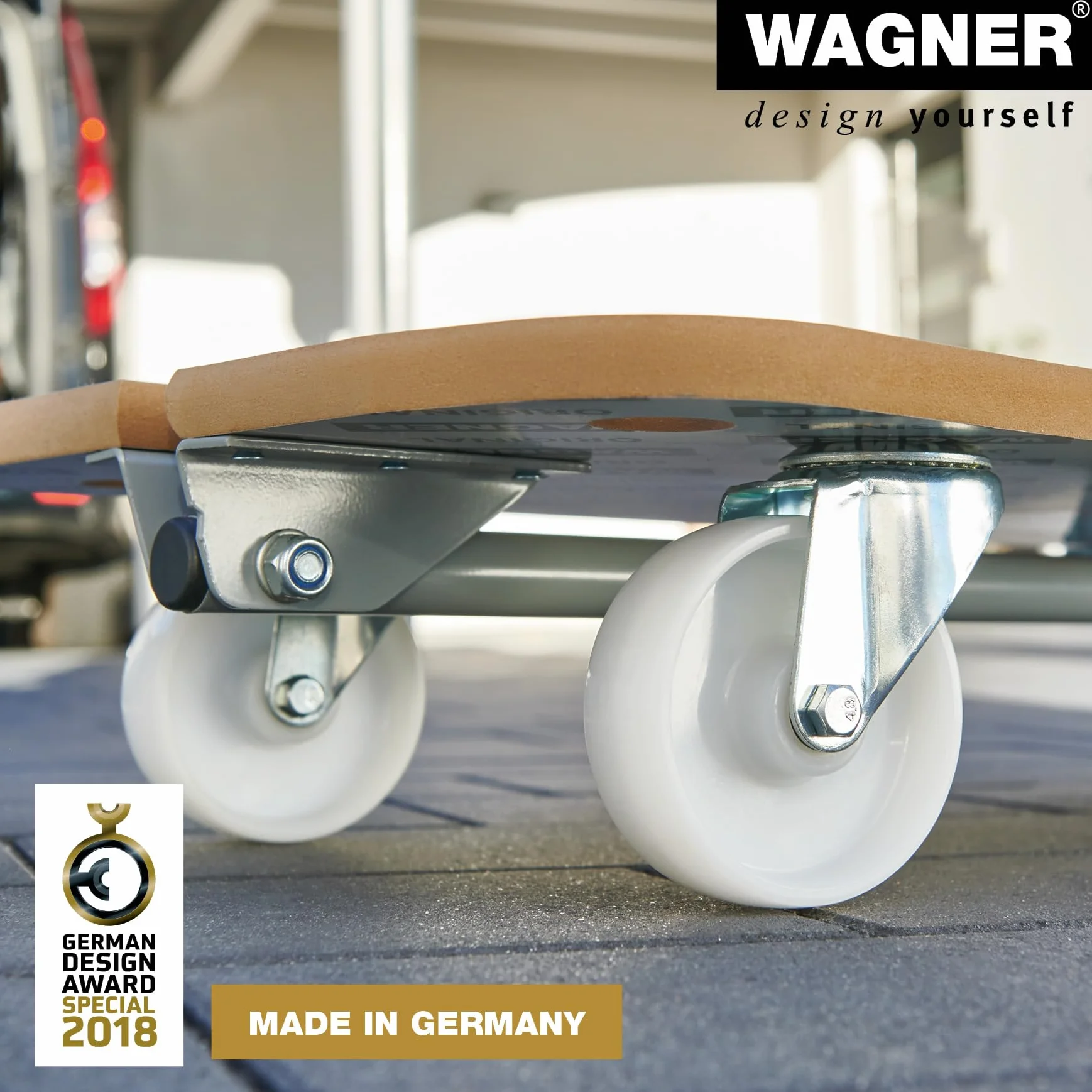 Wagner pomoc transportowa MM 1389 I 79 x 39 x 13,5 cm – nośność 200 kg – specjalna powłoka I składany dyszel I do dużych obciążeń – łatwa w pielęgnacji i wytrzymała – 20138901