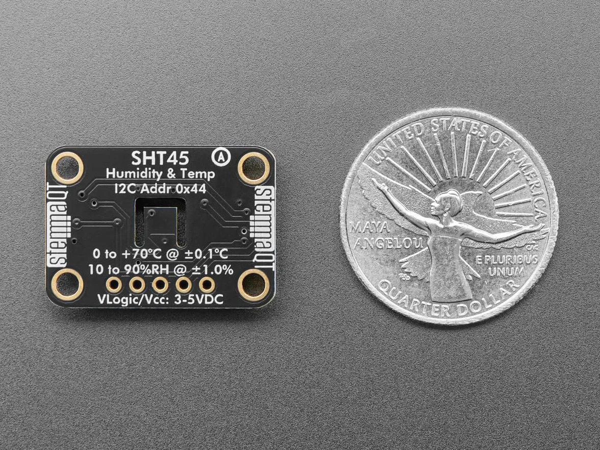 Adafruit Sensirion SHT45 precyzyjny czujnik temperatury i wilgotności powietrza z PTFE, STEMMA QT/Qwiic, 6174