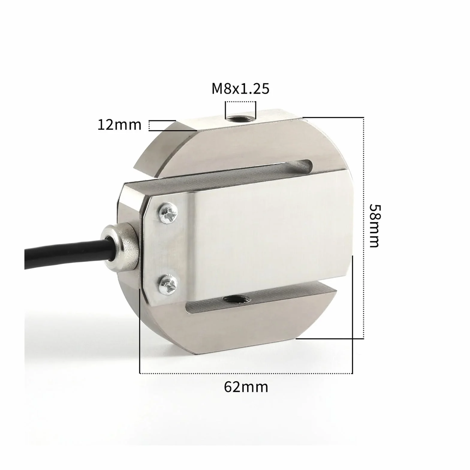 Komórka obciążeniowa, Waga z czujnikiem siły nacisku kolumna S-Type Elektroniczny czujnik siły nacisku 100/200/300/500/1000 kg,do DIY przenośnej elektronicznej wagi kuchennej(0-5KG)