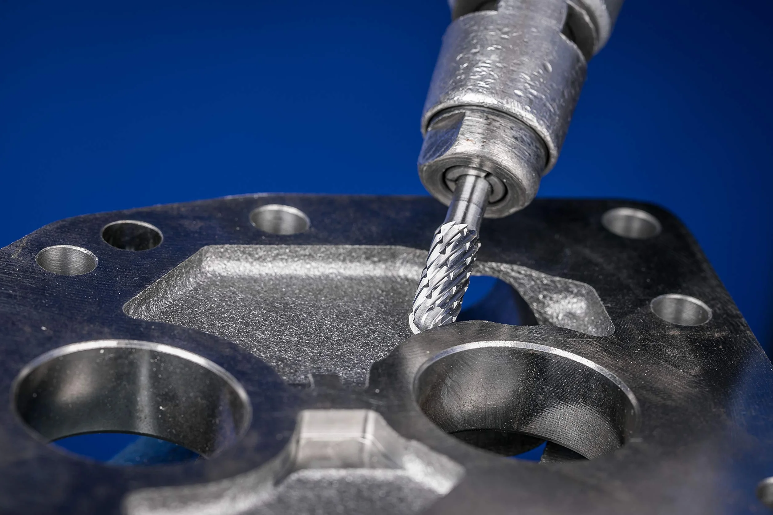 PFERD Zestaw frezów HM, 3-częściowy, uzębienie Allround, trzpień ø 6 mm, kołek do frezowania ø 12 mm, 21901414 – do wszechstronnego zastosowania na najważniejszych materiałach