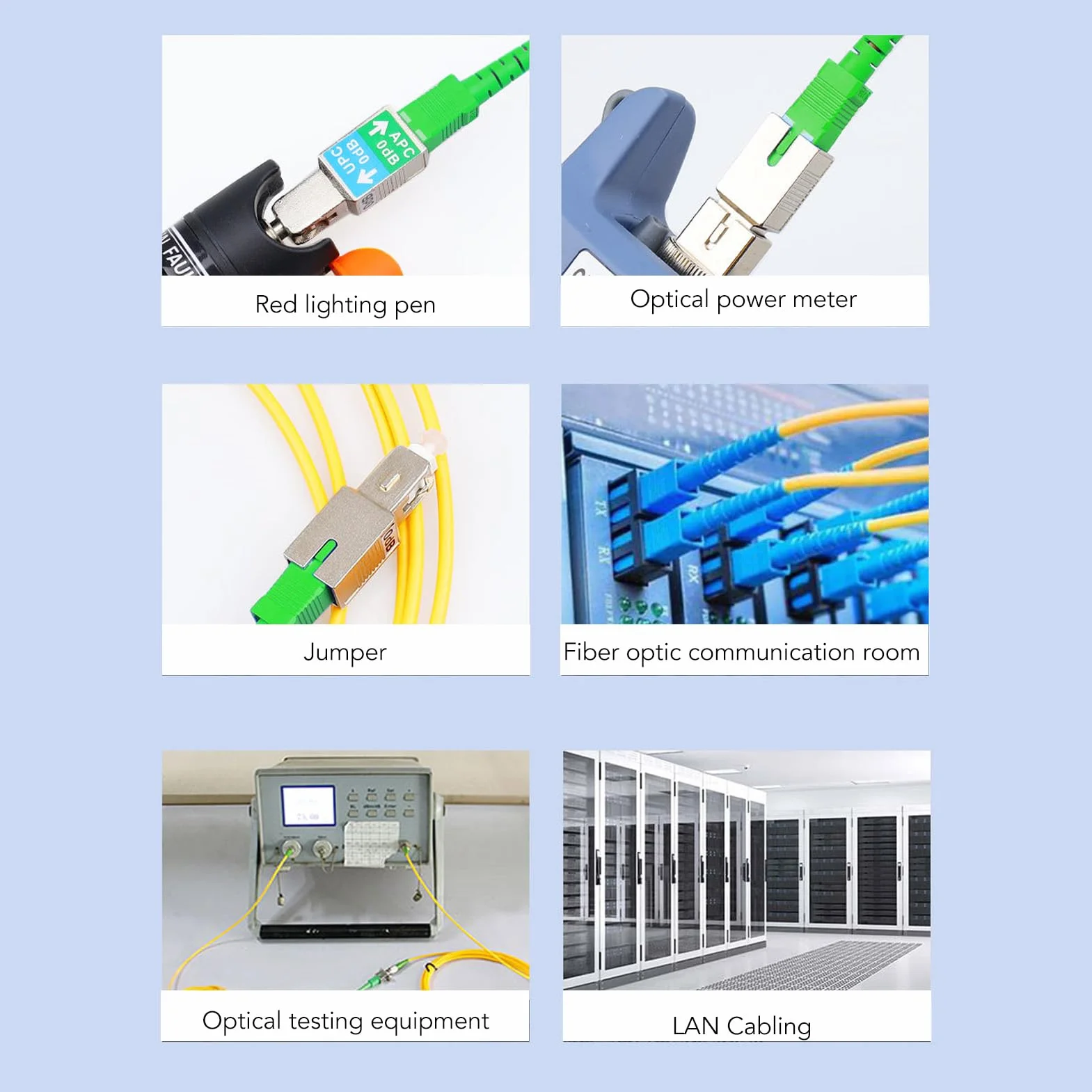 Eujgoov SC UPC na SC adapter 1200 Nm ~ 1600 Nm głowica konwertera z włókna szklanego SC UPC wtyczka do gniazda SC SM9/125 adapter hybrydowy
