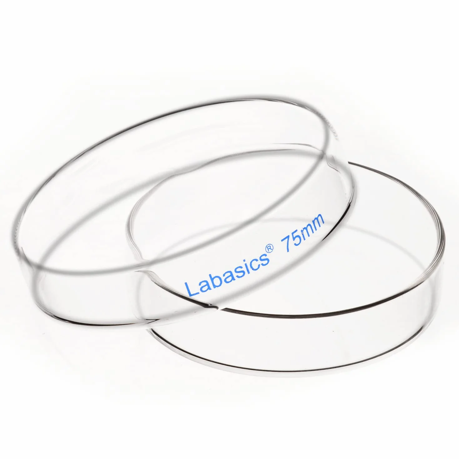 Labasics Szklane Szalki Petriego 75x15 mm Autoklawowalne Szkło Borokrzemianowe