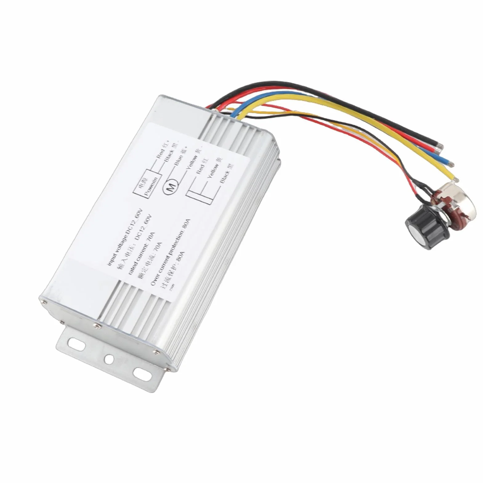 12V-60V 70A DC Pwm Silnik Pwm Regulator Prędkości Silnika Prądu Stałego, Kontrolery Regulatory Prędkości Silnika Przełącznik Sterownika Prędkości Dużej Mocy