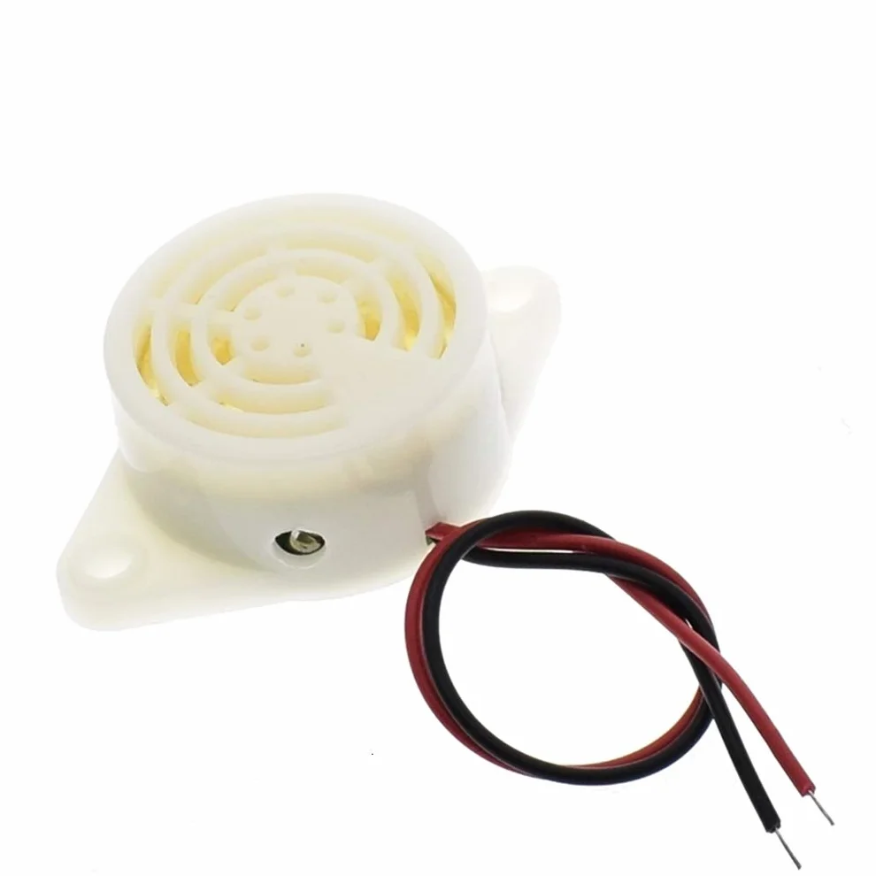 Hailege 5pcs 95DB Alarm Buzzer SFM-27 High-decibel 3-24V 12V Electronic Buzzer Beep Alarm Intermittent Continuous Beep for Arduino
