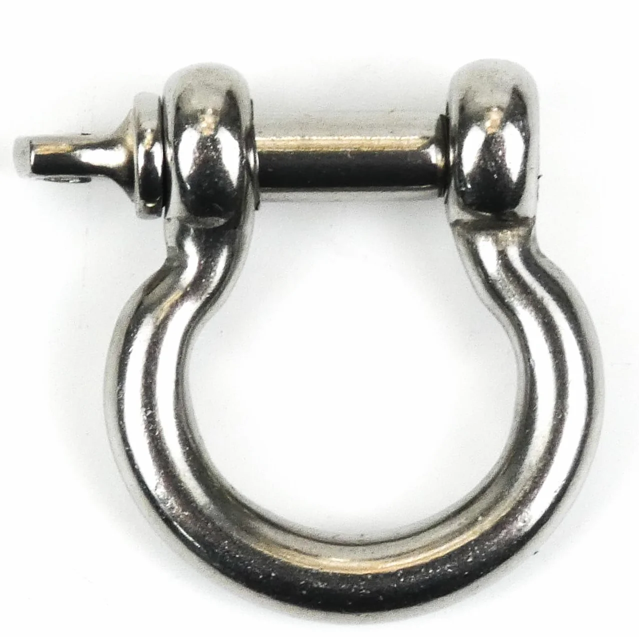 2 okrągłe szekle, kręcone, materiał stal szlachetna A4 / Aisi 316 (2 sztuki), łączniki łańcuchów lub lamp na oczkach (5 mm)