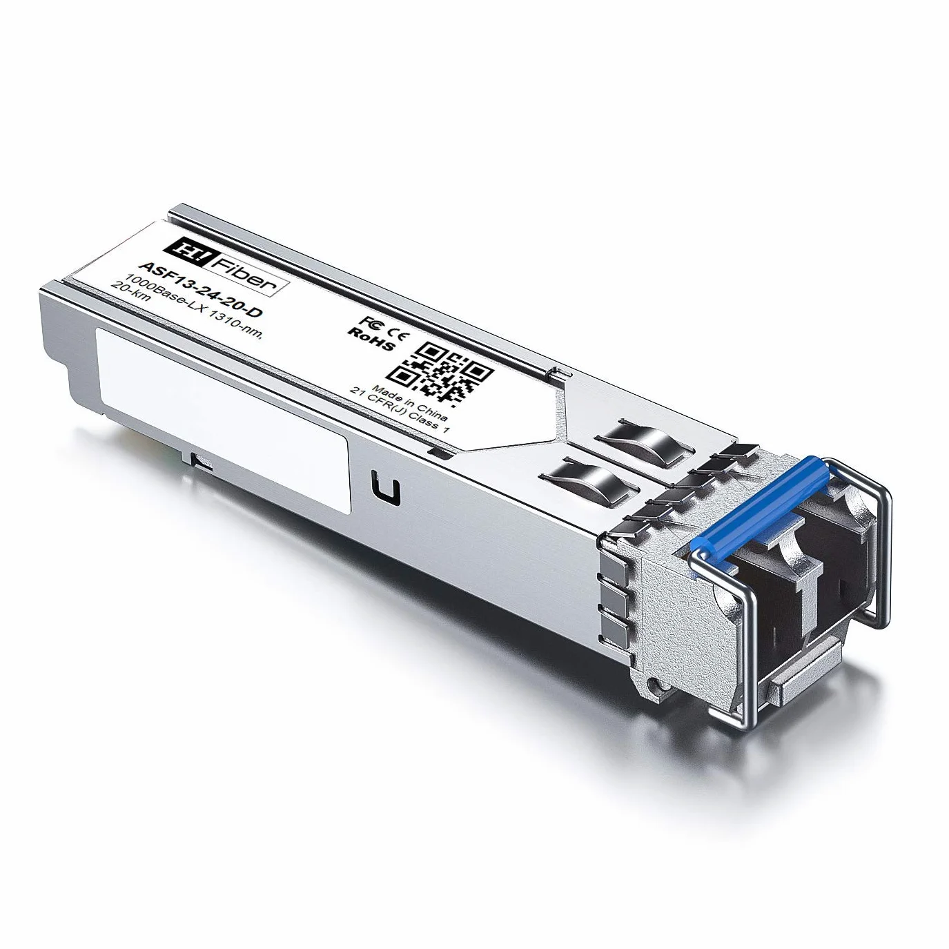 4-pak, 1000BASE-LX SFP Transceiver, SFP do LC, moduł jednomodowy 1,25G kompatybilny z Cisco GLC-LH-SM/GLC-LH-SMD, MA-SFP-1GB-LX20, Ubiquiti UniFi UF-SM-1G, Mikrotik S-31DLC20D, Netgear AGM732F...