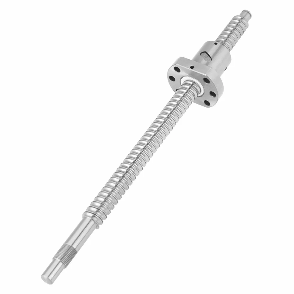 Kugelumlaufspindel, SFU1605 300mm Gewindespindel Kein Stick Slip Effekt Wenige Erwärmung Reduzierte Antriebsleistung Gesamtlänge 300mm Schraubendurchmesser 16mm