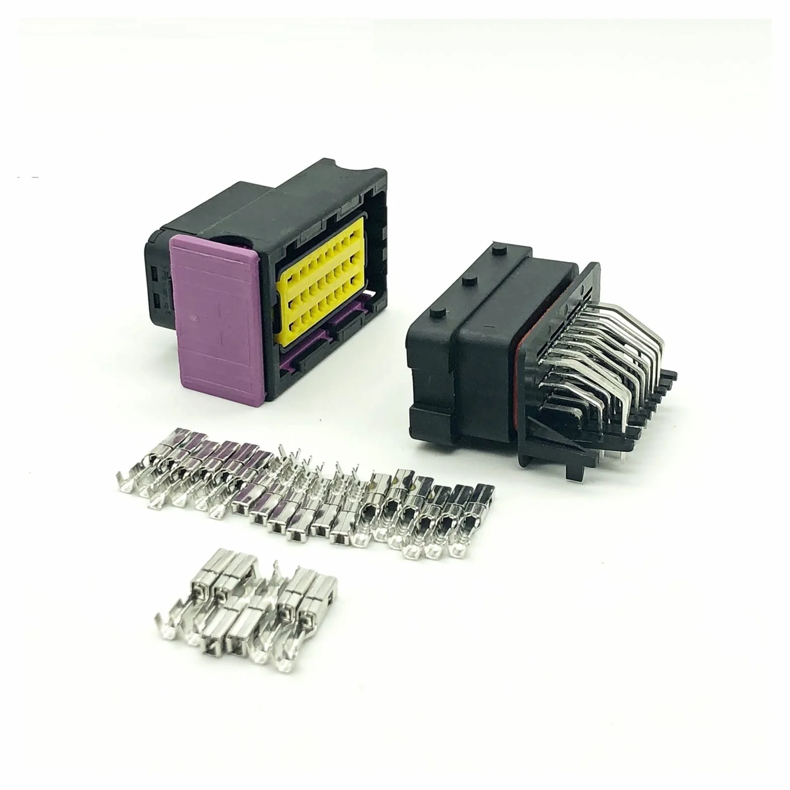 Hengliang Store FCI ECU. Złącze 24 pin 24 Way Męskie i żeńskie Obudowy Motoryzacyjne Uszczelnione Złącza Wtykowe Gniazdo 21 1PC249S8005.