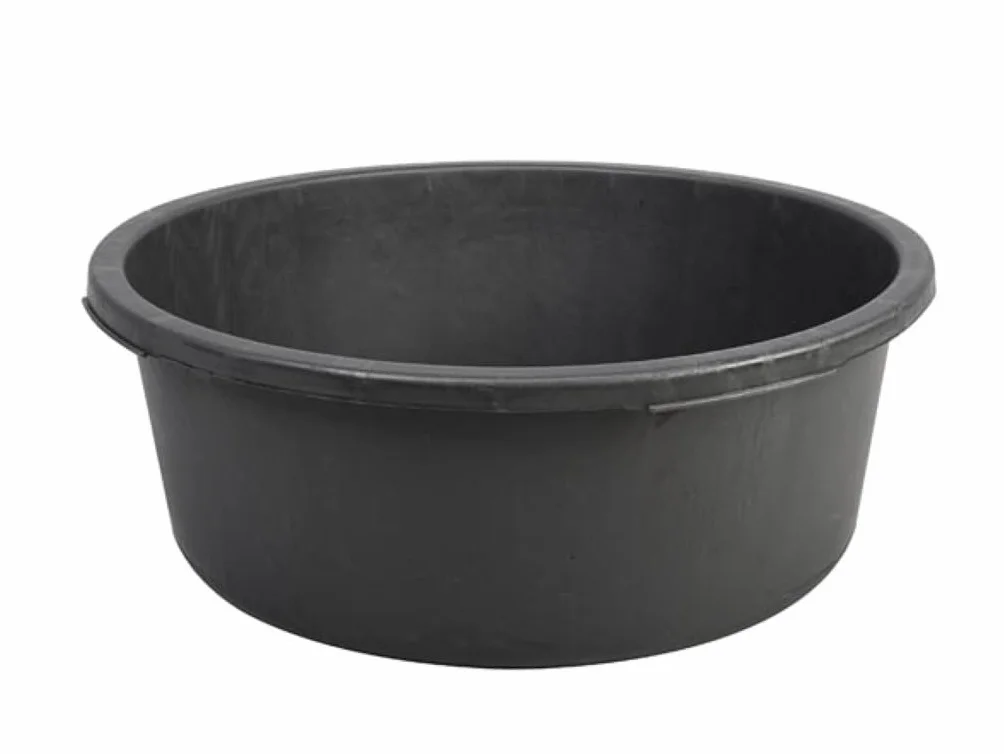 Toolland Zbiornik na zaprawę, okrągły, plastikowy, czarny, 45 litrów