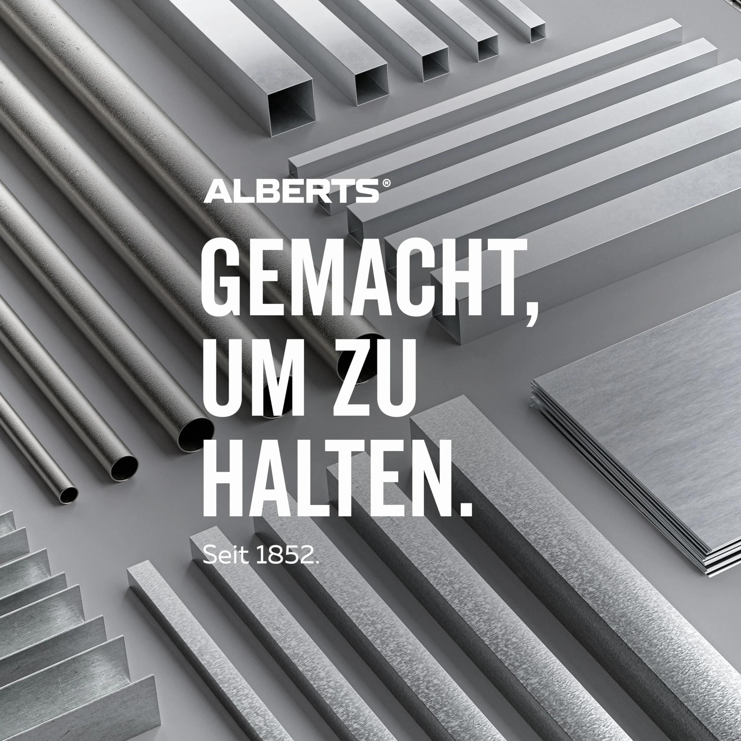 Alberts 489021 Profil kątownikowy | samoprzylepny | aluminium, design stal szlachetna, jasny | 1000 x 20 x 20 mm