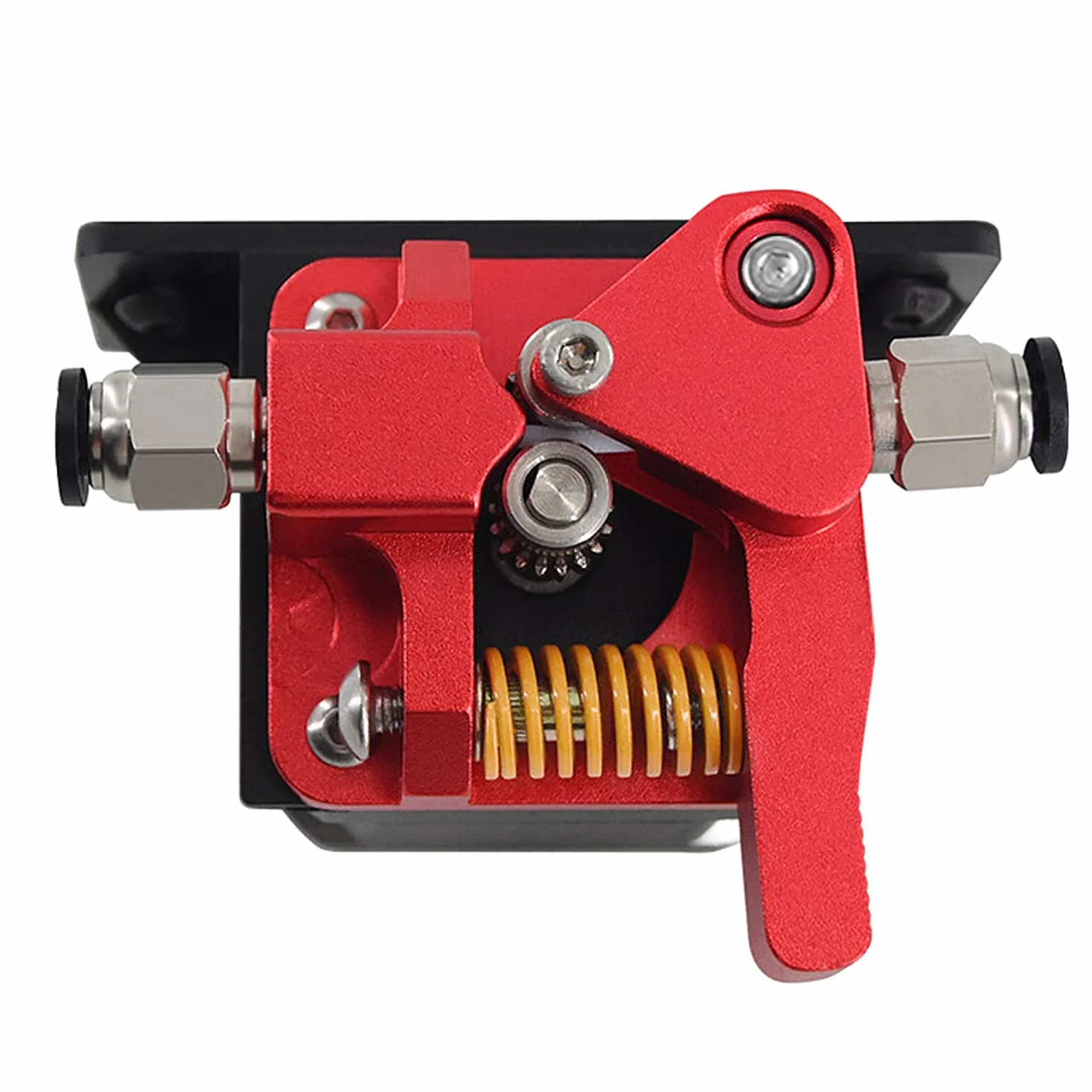 Dual Gear Wytłaczarka do Drukarki 3d Ender 3, Zestaw Dysk Podajnik upgrade, dla Filament 1.75 mm, Kompatybilny z 3d printer CR-10 CR-10S, Ender-3, Ender-3PRO, itp (Czerwony)