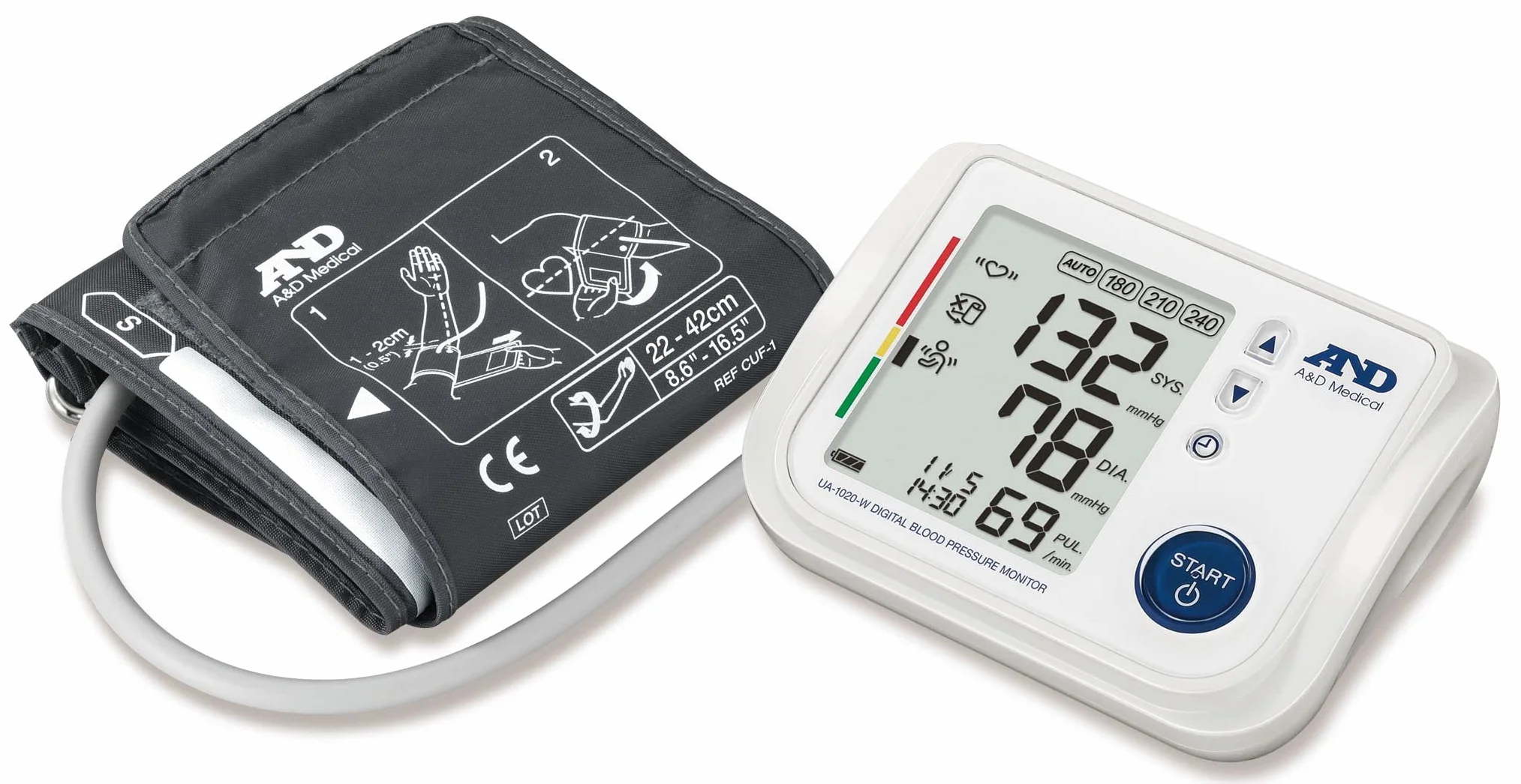 A&D Medical UA Ciśnieniomierz Górnego Ramienia 1020W Biały