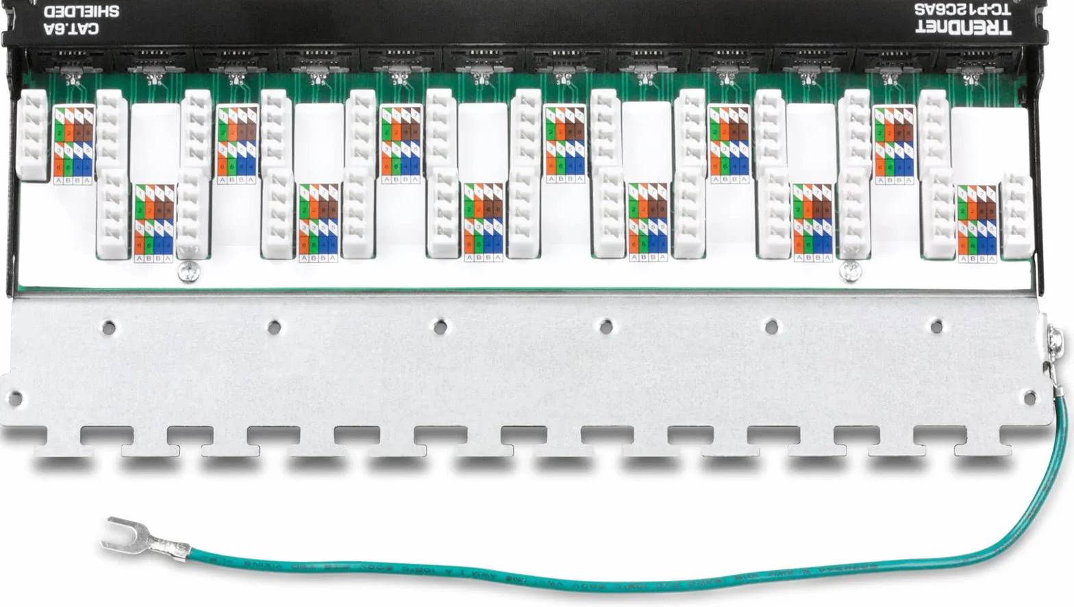 TRENDnet TC-P12C6AS panel krosowy 12-portowy Cat6a ekranowany