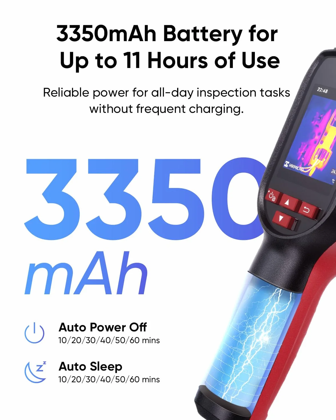 HIKMICRO D01 Kamera termowizyjna, rozdzielczość SuperIR 240x240, SuperScene, kamera termowizyjna z rozdzielczością IR 96x96, bateria 3350mAh na 11 godzin pracy, nagrywanie zdjęć i wideo