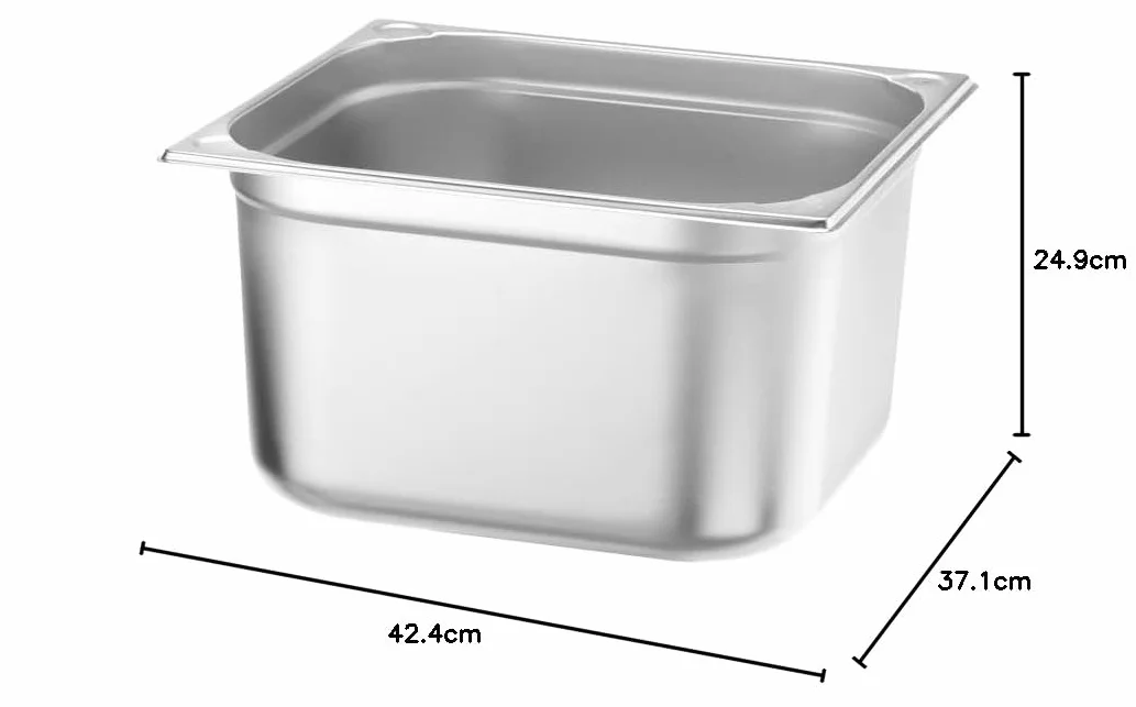 HENDI Pojemnik GN2/3 15,5L 354x325x200mm stal nierdzewna -40°C do 250°C