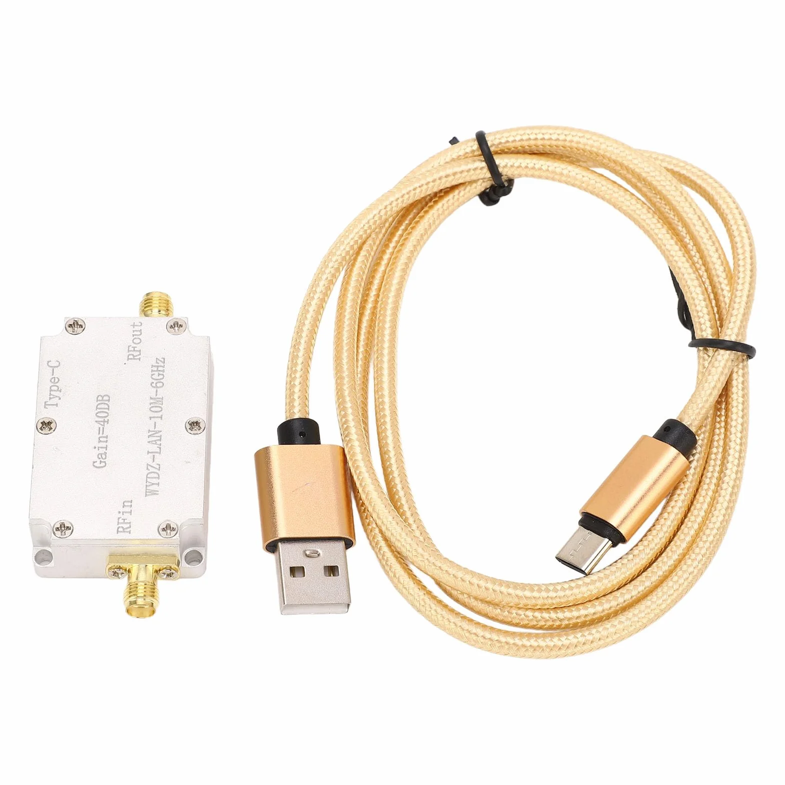 Wzmacniacz o Bardzo Niskim Poziomie Szumów, 40DB Wzmacniacz Szerokopasmowy o Wysokim Wzmocnieniu Pasmo Przenoszenia od 10M do 6GHz Precyzyjna Transmisja Płytka Modułu LNA dla