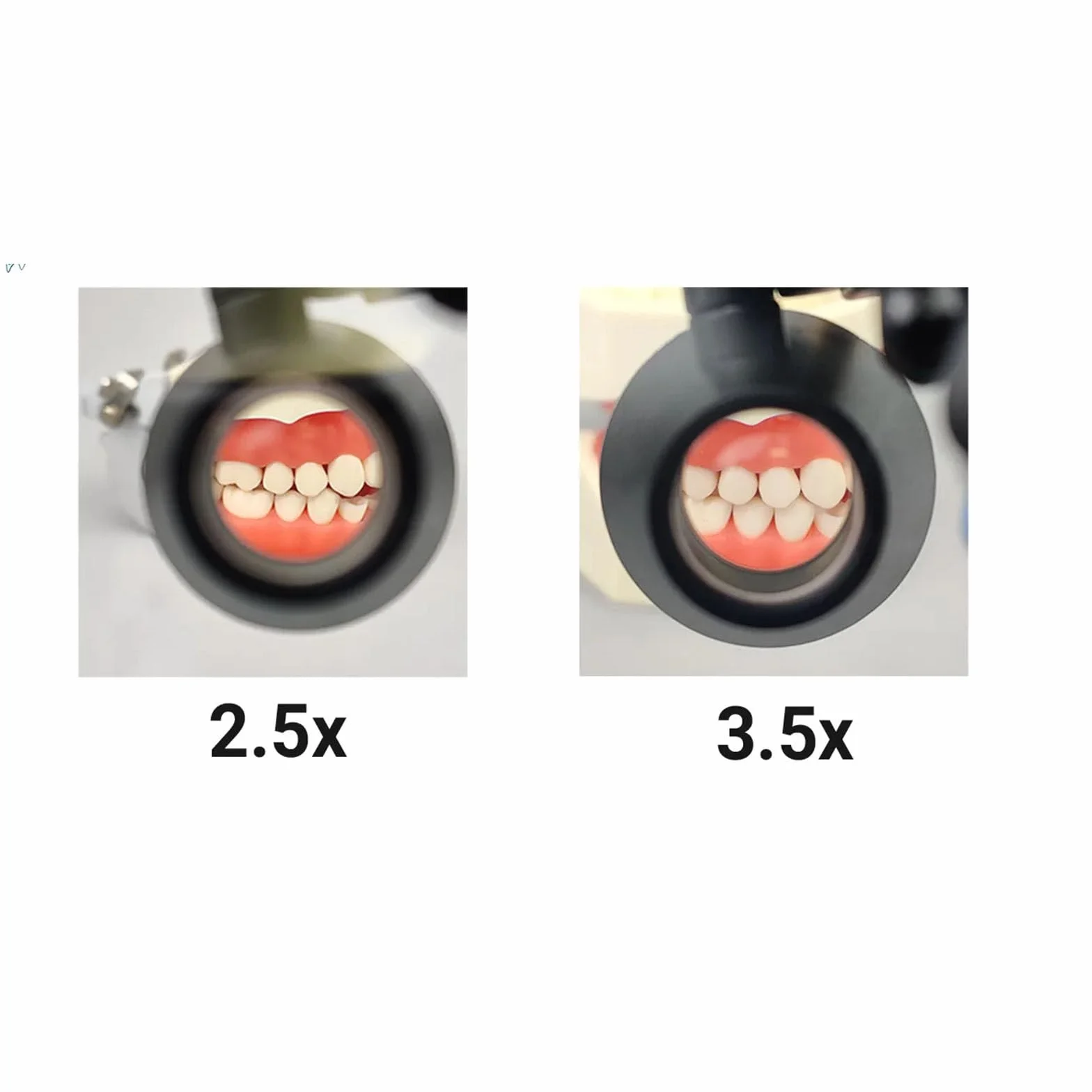 Lupy dentystyczne stomatologiczne lupa chirurgiczna lupa optyczna 3.5X420MM laboratorium stomatologiczne lornetka szkło powiększające soczewka,Black-2.5X