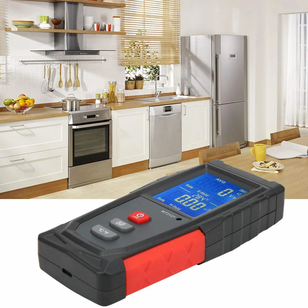 Elektrischer und magnetischer Strahlungsdetektor LCD Mini EMF Tester Messgerät Telefon Computer Elektromagnetischer Strahlungsdetektor