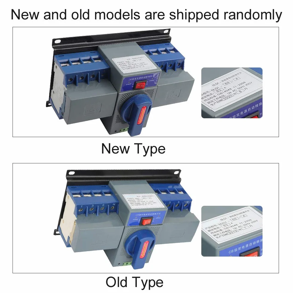 Automatyczny przełącznik transferowy 4P 63 A 400 V z elektromechaniczną ochroną przed blokadą