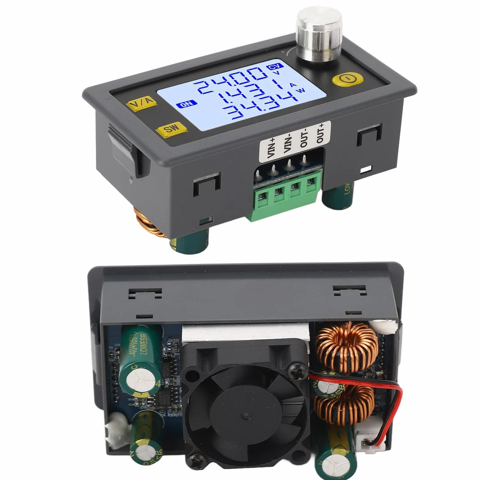 FLEXMAN Przetwornica napięcia stałego na DC, zasilacz regulowany 0~5,0A 0,6~30V 80W DC, regulator zmiennego napięcia Regulowana moduł zasilacza laboratoryjnego