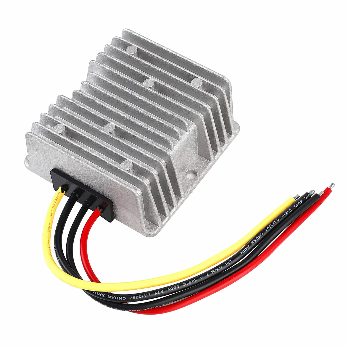 HOMELYLIFE Reduktor napięcia DC automatyczny konwerter buck Boost DC 8 V-40 V do 12 V 6 A 72 W regulator Step Down Up wodoodporny moduł transformator do wózka golfowego