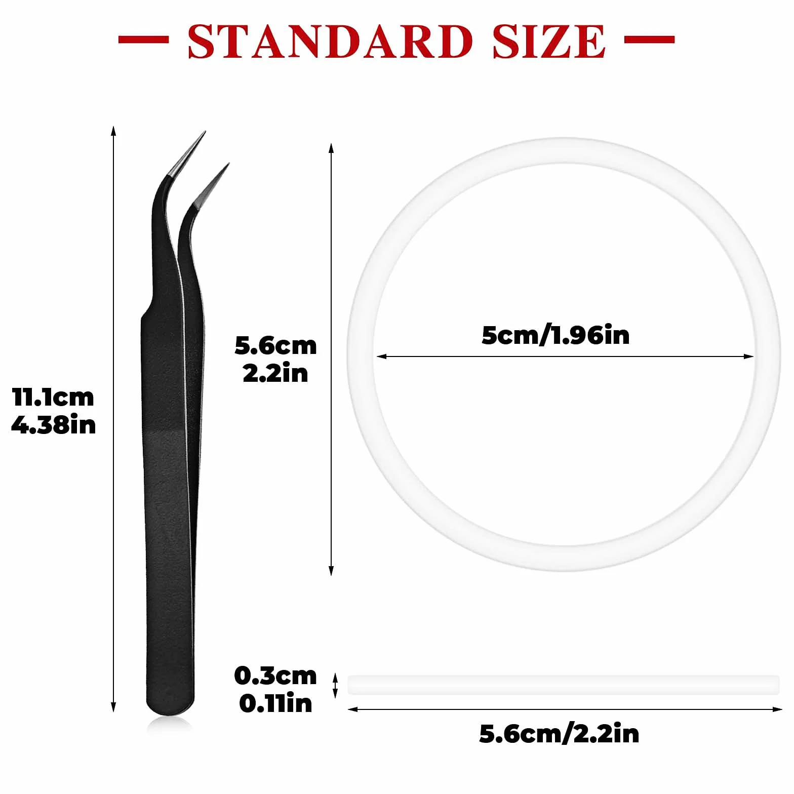 6 x silikonowa uszczelka wymienna do butelek z wodą z pęsetą do szerokich ust, szczelna, uszczelka 5,6 cm