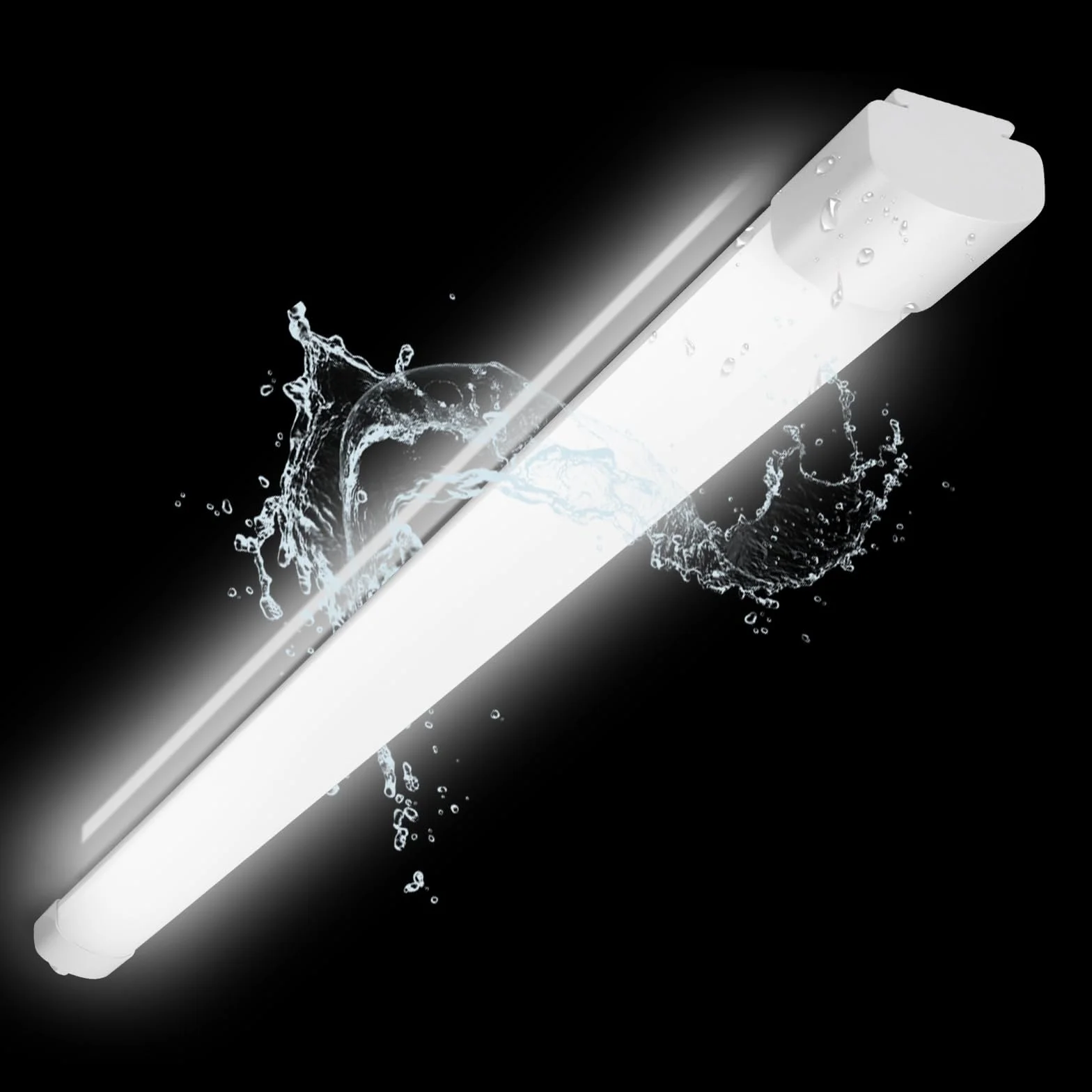 Oraymin Neon Led 120 CM, 36 W 4000 LM oprawa wewnętrzna 4000K Neutralna biel, IP65 Wodoodporna lampa sufitowa do warsztatu, garażu, pod podłogą, biura