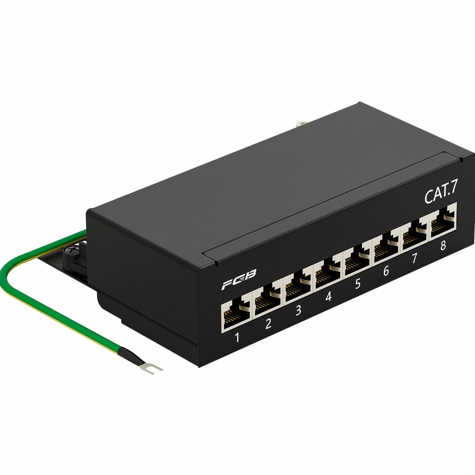 Panel krosowy CAT 7 8 portów RJ45 ekranowany LSA