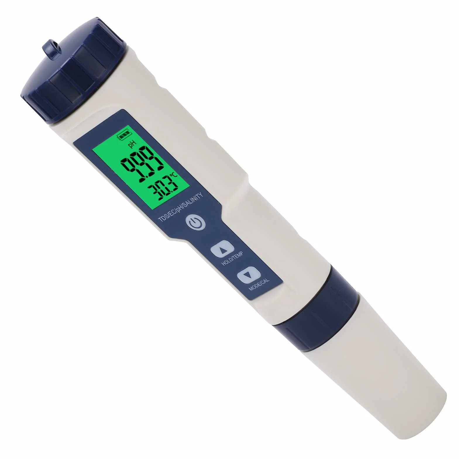 EZ‑9909SP Pióro do Testowania Jakości Wody 5 w 1 do Pomiaru PH, TDS Zasolenia i Temperatury IP 67 Wodoodporny, Pyłoszczelny Automatyczne Rozpoznawanie Analizator EZ‑9909SP PH