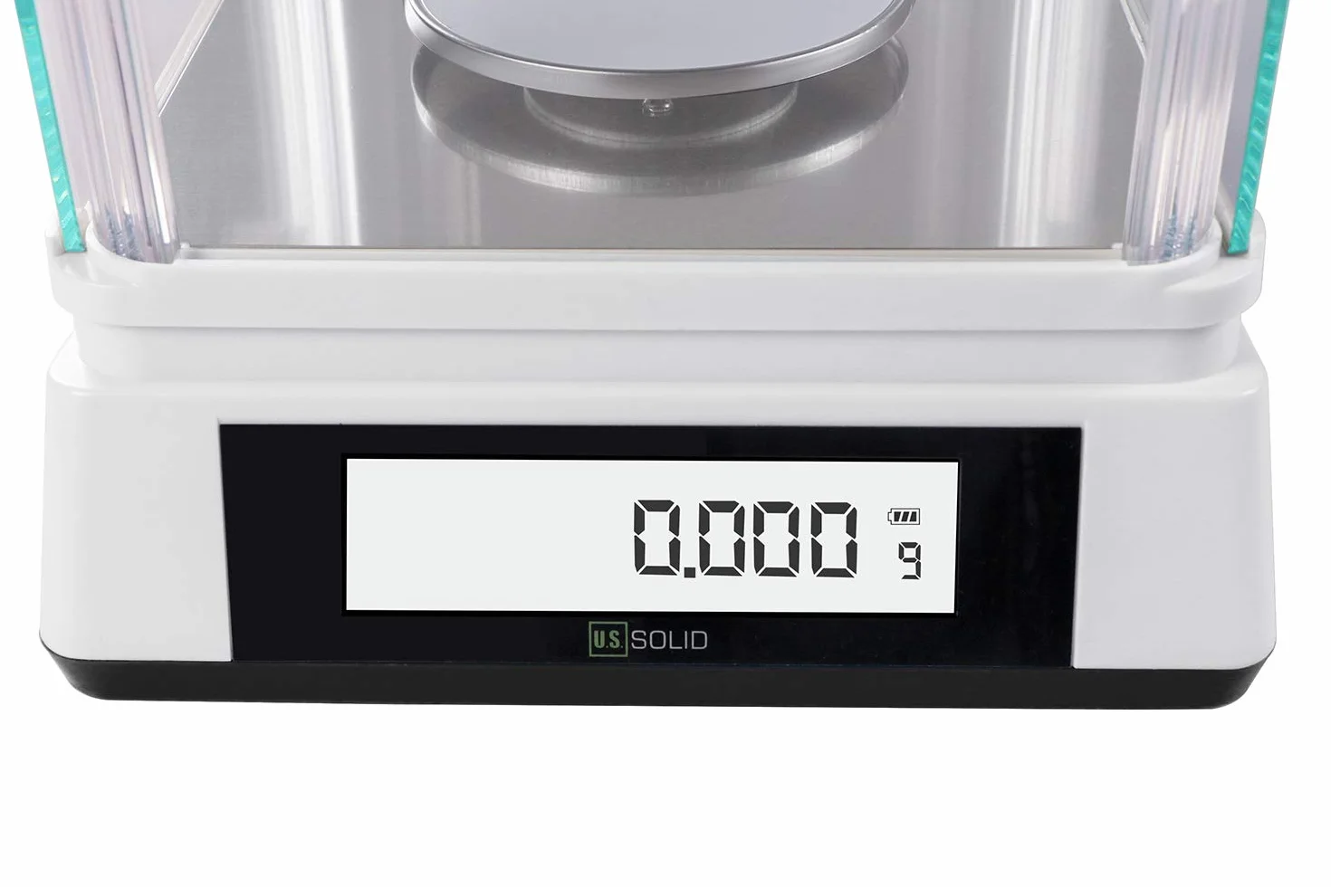 U.S. SOLID Precyzyjna waga 0,001 g – cyfrowa waga analityczna laboratoryjna – elektroniczna waga precyzyjna z dokładnością do 1 mg i 2 ekranami LCD – 310 g / 0,001 g