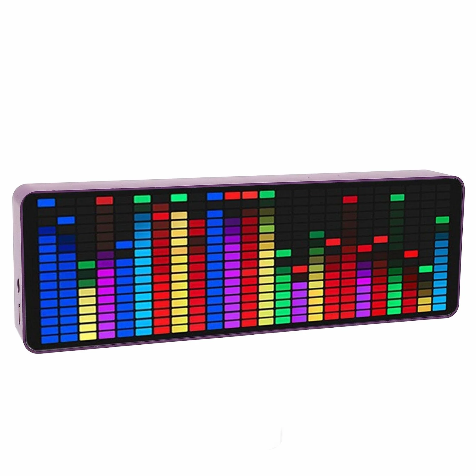 Analizator Widma Audio LED 384 Diody Zegar 20 Dynamicznych 7-kolorowych Czujnik Głosu 1624 Segmenty Rytmu