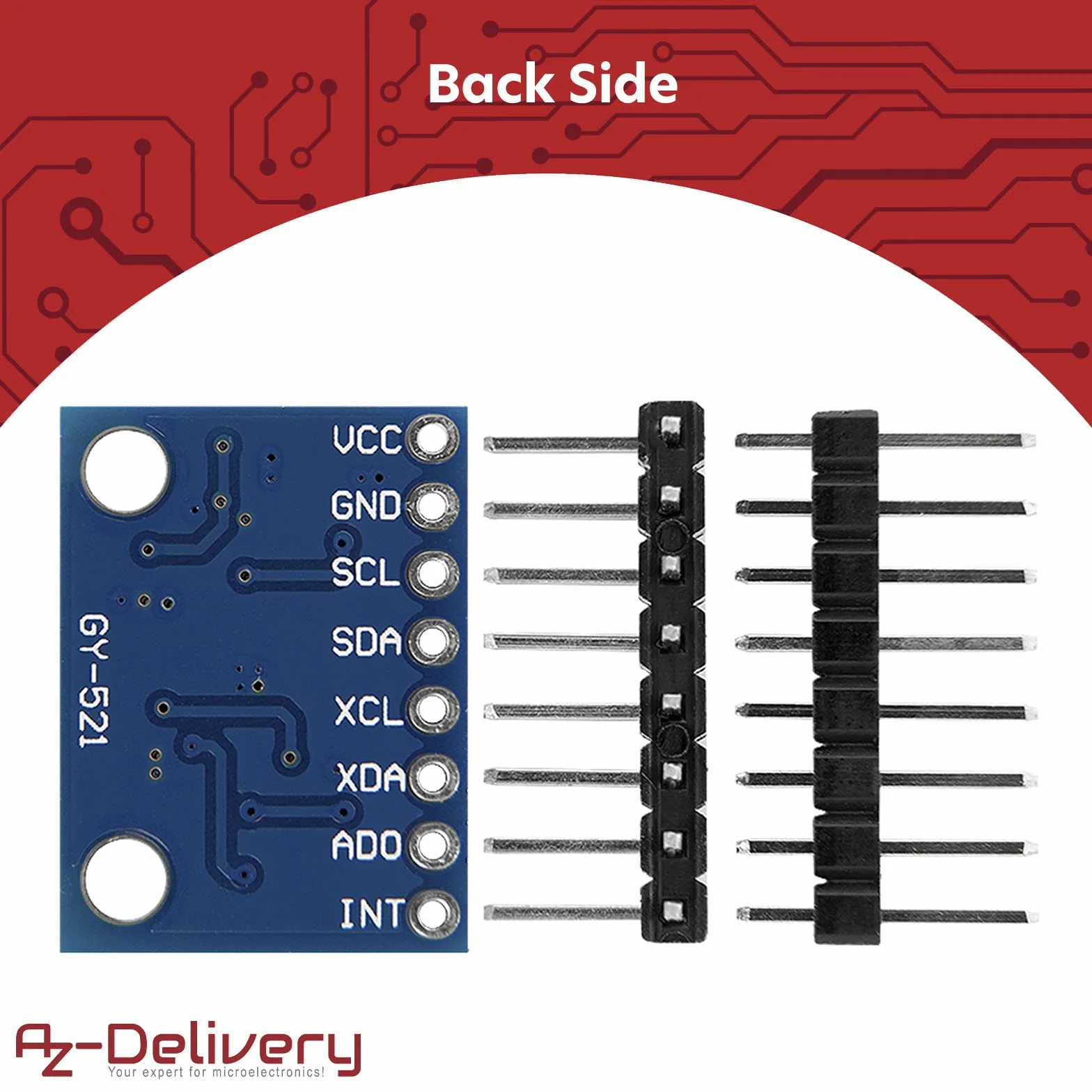 AZDelivery GY-521 Compatible with MPU-6050 3-osiowy żyroskop i akcelerometr kompatybilny z Arduino i Raspberry Pi w wraz z e-bookiem!