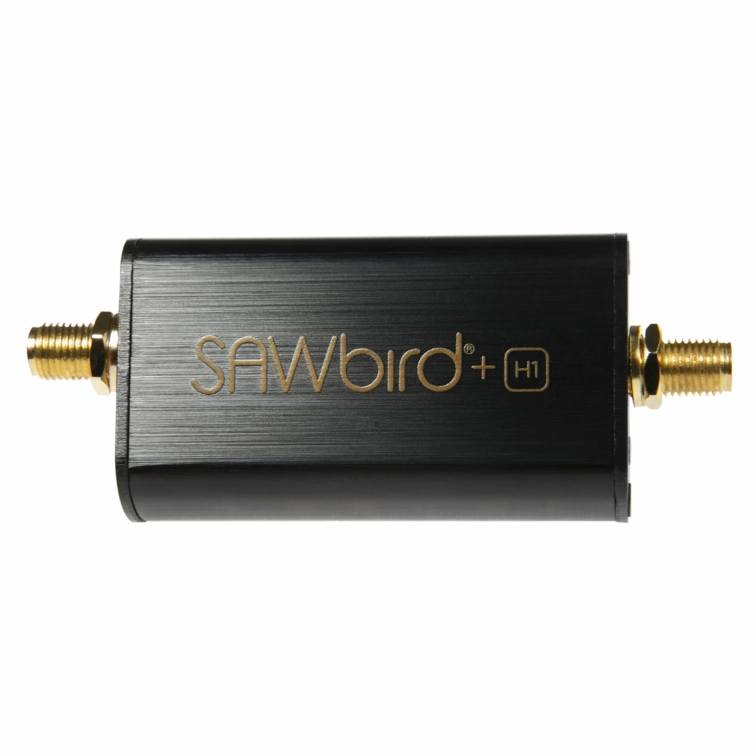 Nooelec SAWbird+ H1 – filtr premium SAW i kaskadowy moduł wzmacniacza o bardzo niskim poziomie hałasu (LNA) do zastosowań linii wodorowych (21 cm). Częstotliwość środkowa 1420 MHz. Zaprojektowany dla