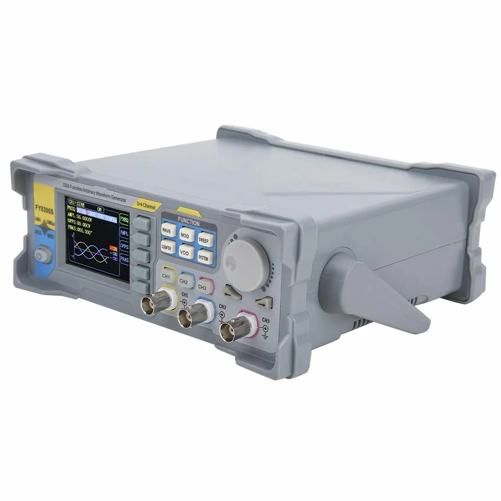 Funkcja 60 MHz Generator Sygnału o Przebiegu Arbitralnym, 3 Kanały, 4 Poziomy Wyjściowe TTL dla Wysokiej Dokładności Pomiaru Częstotliwości (FY8300S-20M Wtyczka EU)